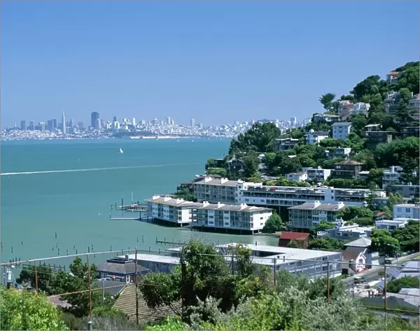 Sausalito, a town on San Francisco Bay in Marin County