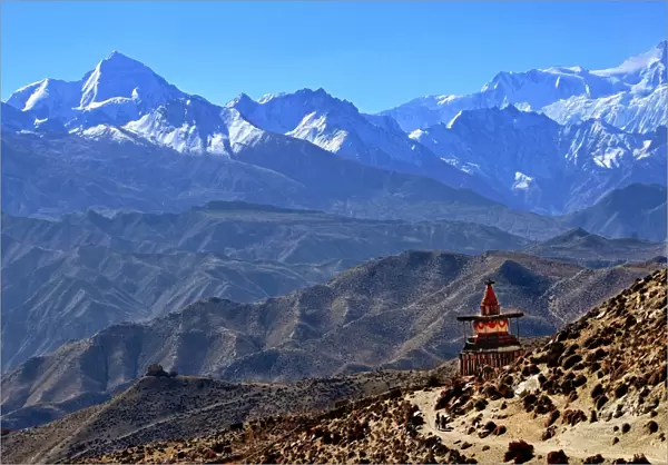 Annapurna landscape, Mustang, Nepal, Himalayas, Asia