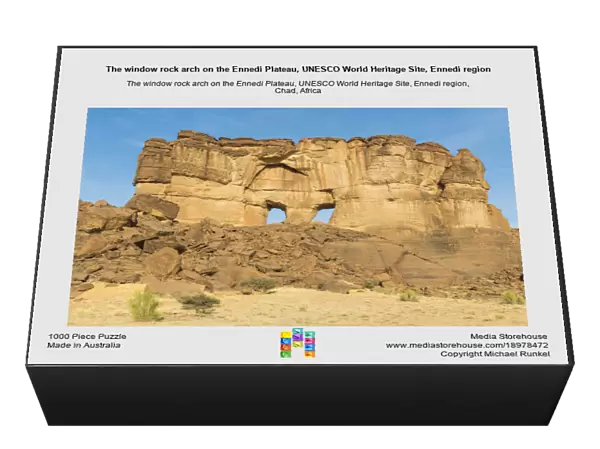 The window rock arch on the Ennedi Plateau, UNESCO World Heritage Site, Ennedi region