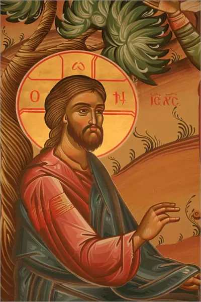 Greek Orthodox icon depicting Christ in the Garden of Olives, Thessaloniki, Macedonia