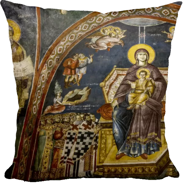 Fresco, Mother of God Peribleptos Church, Ohrid, UNESCO World Heritage Site, Macedonia