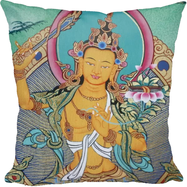 Manjushri, divinity of knowledge, Kopan monastery, Kathmandu, Nepal, Asia