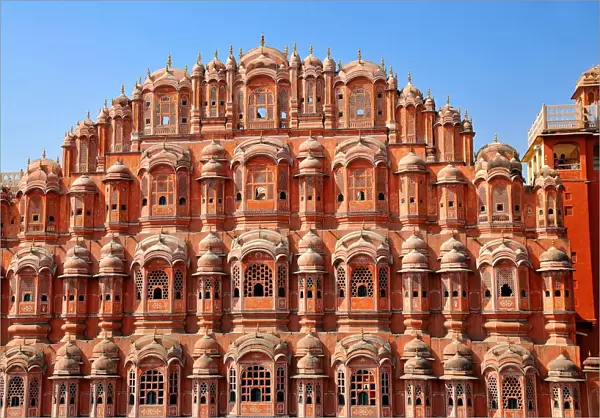 Hawa Mahal (Palace of Winds), built in 1799, Jaipur, Rajasthan, India, Asia
