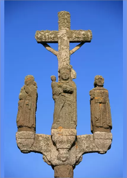 Saint Guenole calvary, St. Guenole, Finistere, Brittany, France, Europe