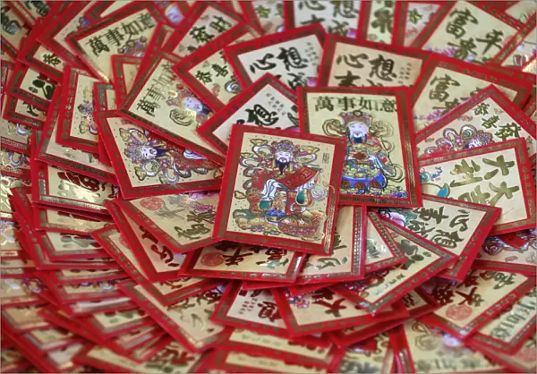 Red envelopes (hongbao) for Chinese New Year, France, Europe