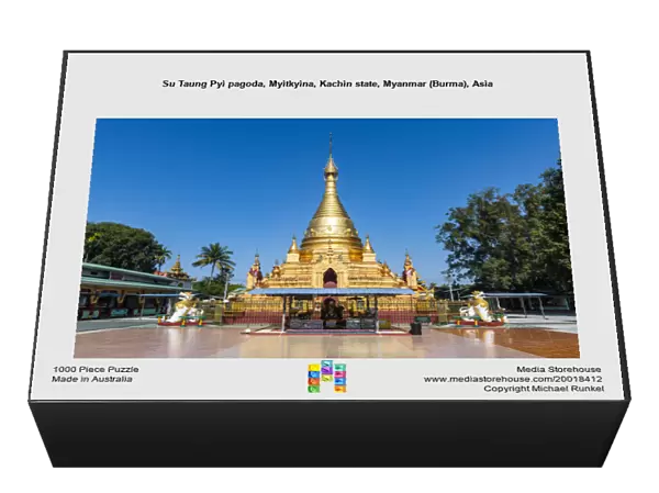 Su Taung Pyi pagoda, Myitkyina, Kachin state, Myanmar (Burma), Asia