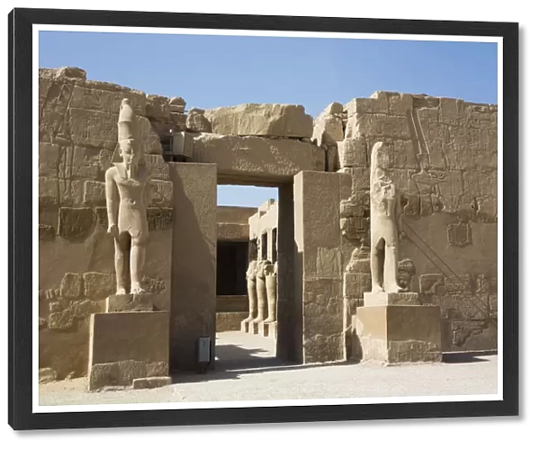 Entrance, Temple of Ramses III, Karnak Temple Complex, UNESCO World Heritage Site, Luxor