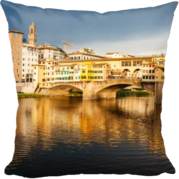 Ponte Vecchio over the Arno River, in Florence, UNESCO World Heritage Site, Tuscany