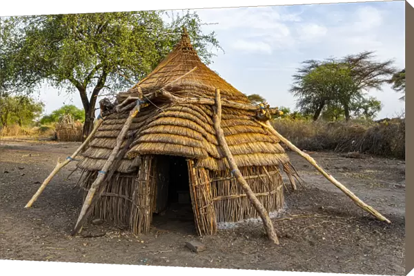 Traditional hut of the Toposa tribe, Eastern Equatoria, South Sudan, Africa