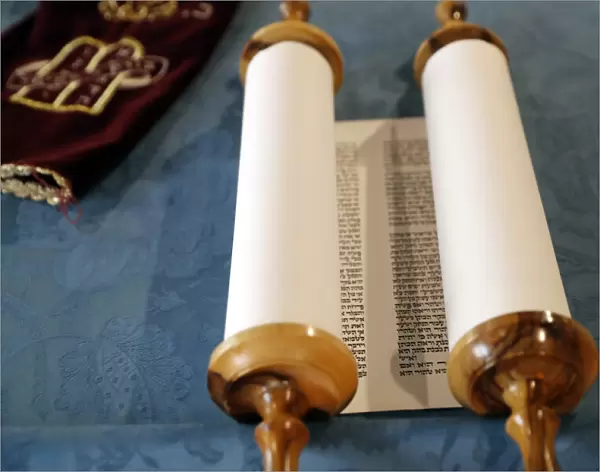 Torah scroll used in the ritual of Torah reading during Jewish prayers, Italy, Europe