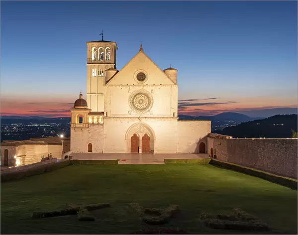 Facade of Basilica di San Francesco d Assisi, UNESCO World Heritage Site