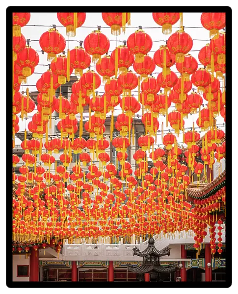 Chinese lanterns, Thean Hou Temple, Kuala Lumpur, Malaysia, Southeast Asia, Asia