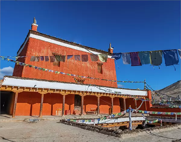 Lo Manthang Monastery, Kingdom of Mustang, Himalayas, Nepal, Asia