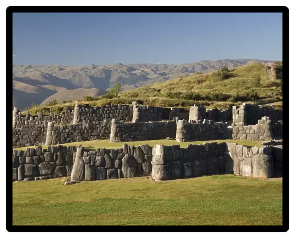 The zig-zag fortress of Sacsayhuaman, near Cuzco, Peru, South America