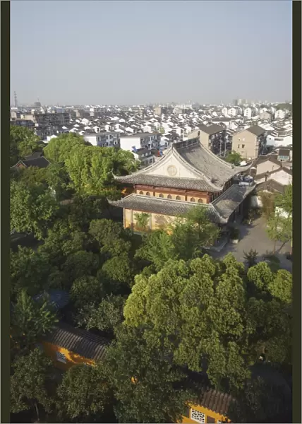 View of Suzhou from Beisi Ta Pagoda, Suzhou, Jiangsu, China, Asia