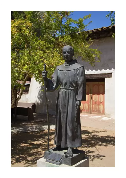 Father Junipero Serra statue, Mission San Miguel Arcangel, San Miguel, California