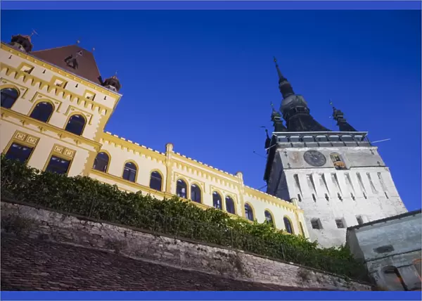 Clock tower, Sighisoara, UNESCO World Heritage Site, Transylvania, Romania, Europe