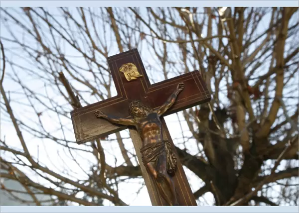 Crucifix, Saint Gervais, Haute Savoie, France, Europe