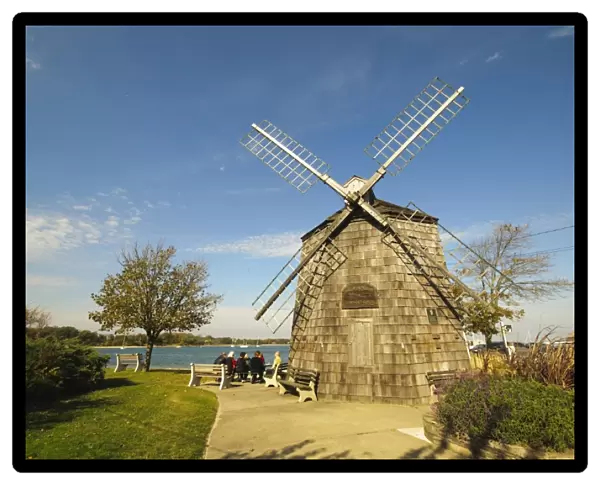 Model of Beebe windmill, Sag Harbor, The Hamptons, Long Island, New York State