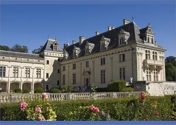 The 15th century Chateau Breze, Maine-et-Loire, Loire valley, France, Europe