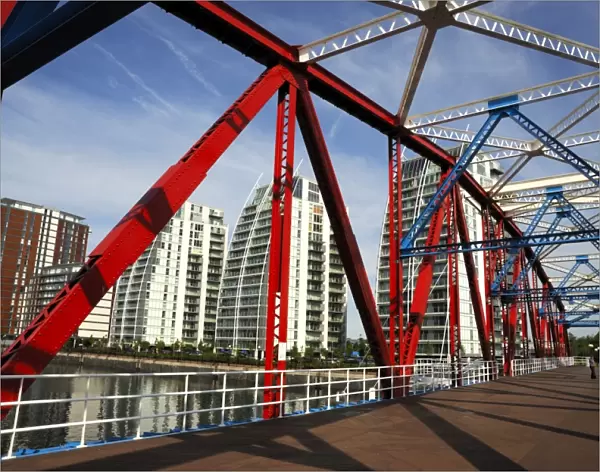 Detroit Bridge, Salford Quays, Manchester, England, United Kingdom, Europe