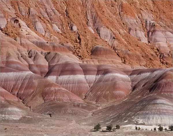Rock strata in cliffs in Paria River Valley, Grand Staircase-Escalante National Monument