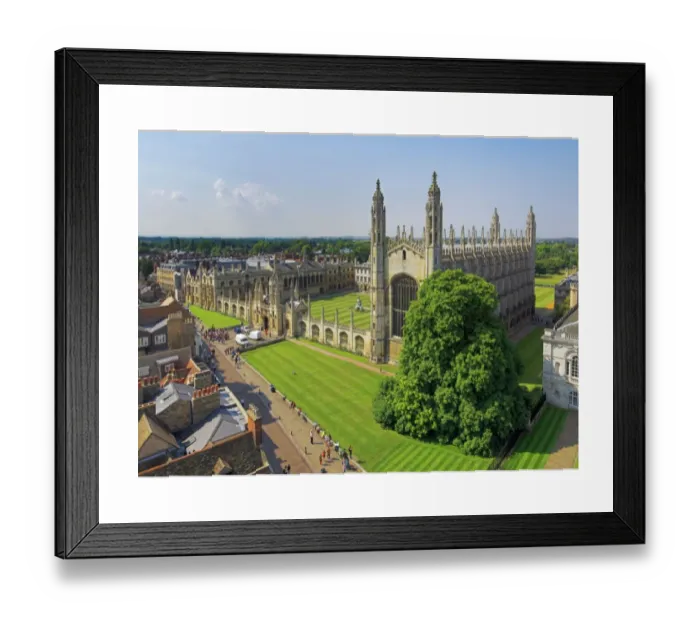 Framed Print : Kings College Print, Cambridge Framed Print : Kings College Print, Cambridge