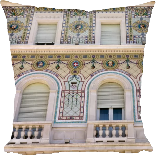 Mosaic, Piazza dell Unita d Italia, Trieste, Friuli-Venezia Giulia, Italy, Europe