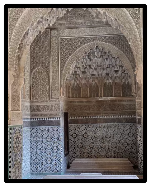The Saadian tombs in the Kasbah district, dating back to the time of the Sultan Ahmed Al Mansour