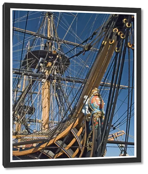 HMS Victory, flagship of Admiral Horatio Nelson, 1758-1805, at Battle of Trafalgar in 1805