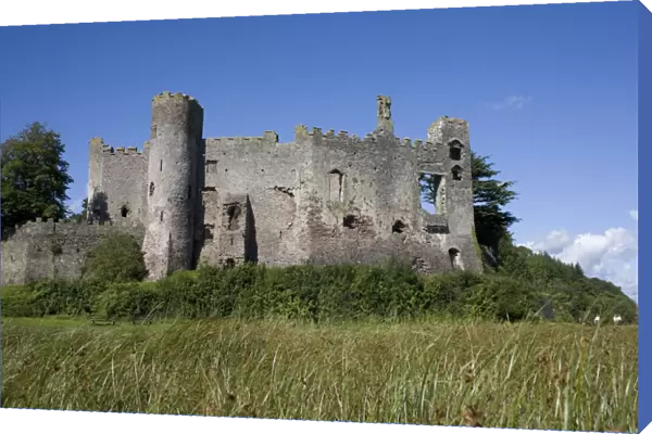 Laugharne castle, Laugharne, Carmarthenshire, South Wales, United Kingdom, Europe