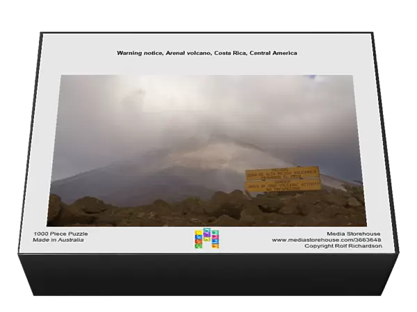 Warning notice, Arenal volcano, Costa Rica, Central America