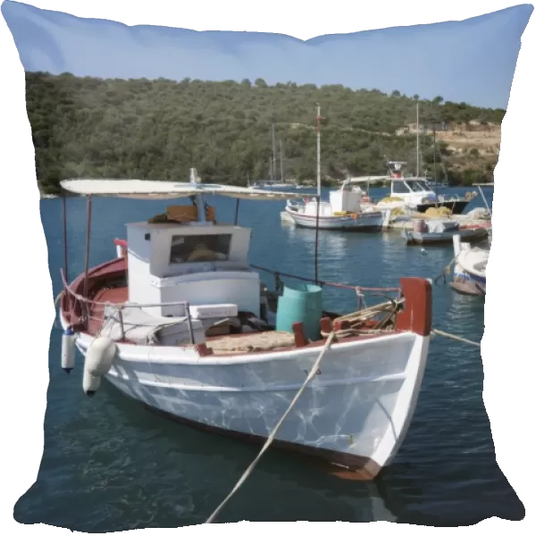 Fishing boats, Meganisi, Ionian Islands, Greek Islands, Greece, Europe