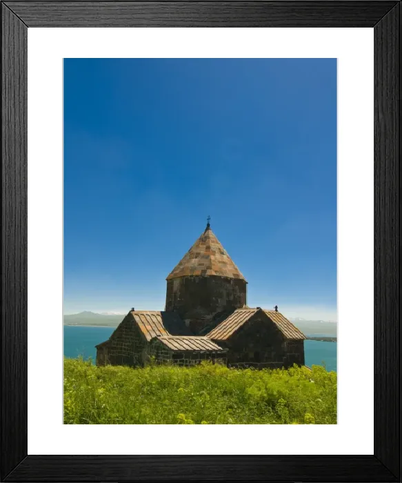 Framed Print : WorldInPrint: Sevanavank Print by Lake Sevan, Armenia Framed Print : WorldInPrint: Sevanavank Print by Lake Sevan, Armenia