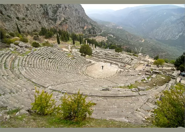 The ruins of ancient Delphi, UNESCO World Heritage Site, Greece, Europe