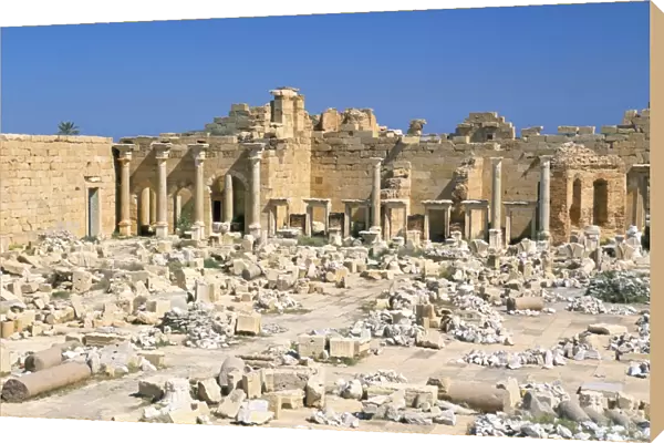 Severan Forum, Leptis Magna, UNESCO World Heritage Site, Tripolitania, Libya