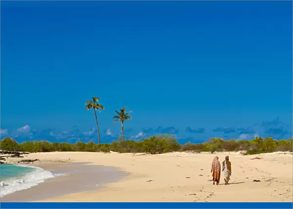 Beautiful sandy beach at Ngazidja, Grand Comore, Comoros, Indian Ocean, Africa