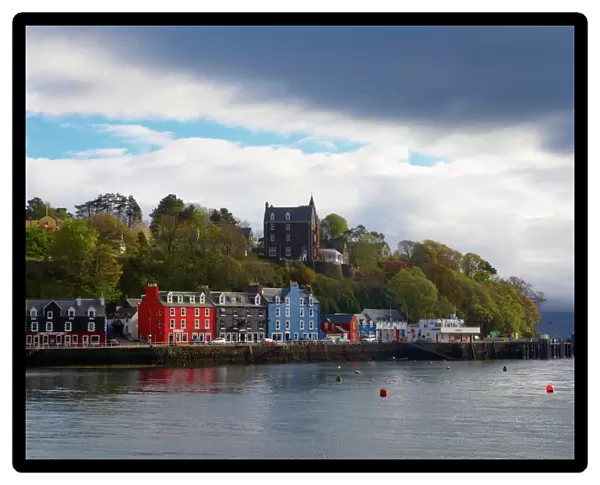 Brightly coloured houses at the fishing port of Tobermory, Isle of Mull