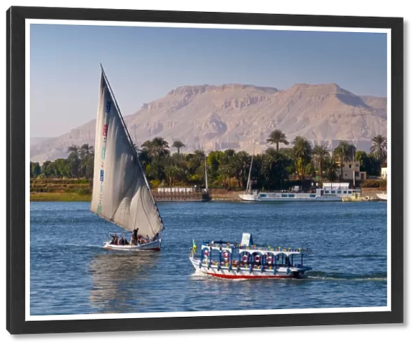 River Nile at Luxor, Egypt, North Africa, Africa