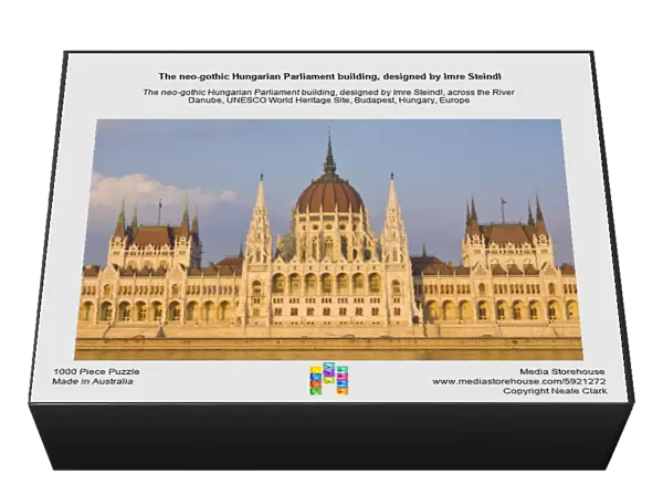 The neo-gothic Hungarian Parliament building, designed by Imre Steindl