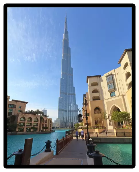 Burj Khalifa and the Palace Hotel, Downtown, Dubai, United Arab Emirates, Middle East