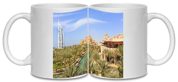 Burj Al Arab and Madinat Jumeirah Hotels, Dubai, United Arab Emirates, Middle East