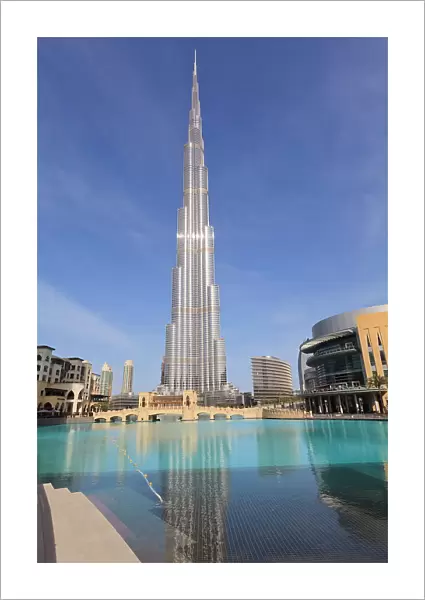 Burj Khalifa and Dubai Mall, Downtown, Dubai, United Arab Emirates, Middle East