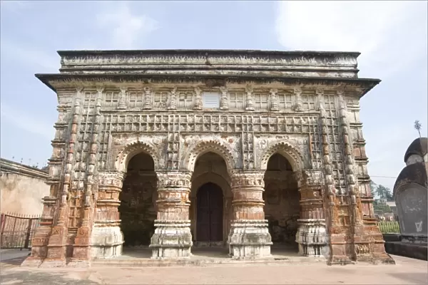 Krishna Chadraji temple, built in brick in 1755, standing within the Kalna complex