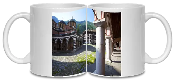 Courtyard and Church of the Nativity, Rila Monastery, UNESCO World Heritage Site