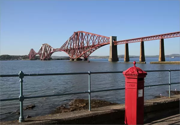 Forth Bridge over the Firth of Forth, South Queensferry, Scotland, United Kingdom, Europe