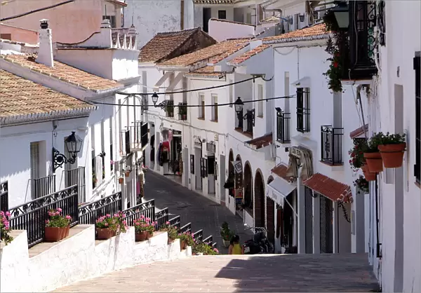 White village of Mijas near Torremolinos, Andalusia, Spain, Europe