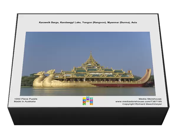 Karaweik Barge, Kandawgyi Lake, Yangon (Rangoon), Myanmar (Burma), Asia