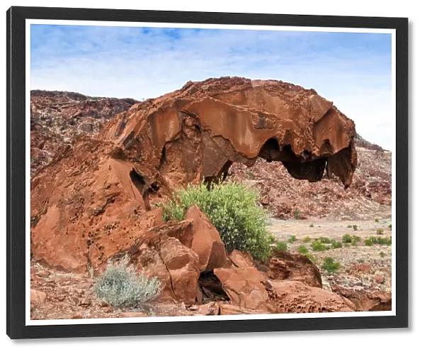 Dinosaur head rock, Twyfelfontein, UNESCO World Heritage Site, Damaraland, Kunene Region, Namibia, Africa