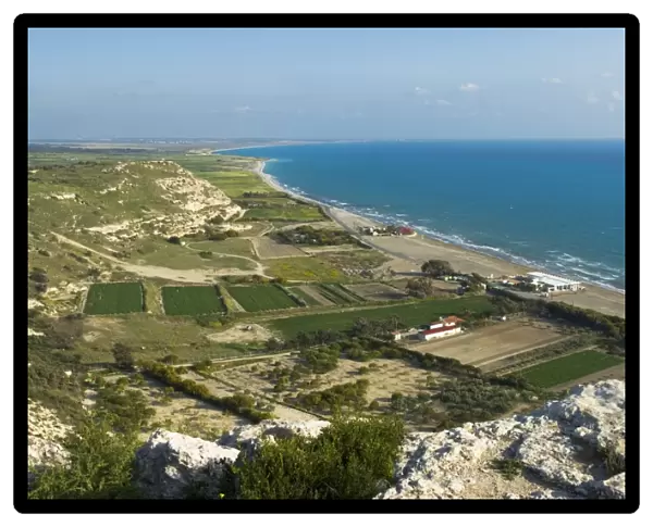 View along Episkopi Bay, Kourion (Curium), Limassol, Cyprus, Europe